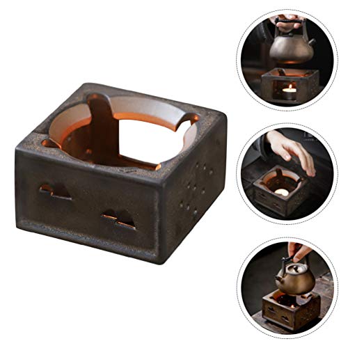 Doitool Ceramic Teapot Warmer Tea Warmer For Teapot Teapot Heating Base Heatproof Dish Warming Tools Tealight Holder For Glass Cast Iron Ceramic Teapot Warm Tool Without Candle #TOP7