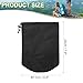 PATIKIL Stuff Sack, 4 x 8 Inch Waterproof Outdoor Storage Sack Portable Drawstring Dust Flap Bag Lightweight Sleeping Bag for Camping Hiking Backpacking, Black