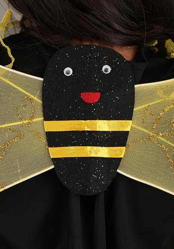 Disfraz infantil de abeja negra y amarilla miniatura 5
