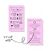 Lash Extension Aftercare Instructions Cards | Package of 100 | Double Sided Size 2x3.5