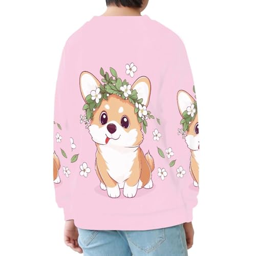 Hawapod Sweatshirts For Teens Kids Boys Girls Animal Pattern Loose Fit Casual Pullover Long Sleeve Cute Crewneck Sweatshirt 6