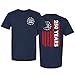 America 250 Years T-Shirt Front & Back Design - 1776-2026 US Flag Semiquincentennial Graphic Tee - Patriotic Top, Navy, Large