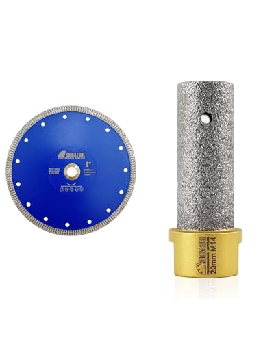 Fraise diamantée 20mm SHDIATOOL et disque diamant pour éviter les fissures de carrelage