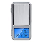 Kronabelle Portable Mini Digital Scale, 500G/0.1G Jewelry Scale, Pocket Scale, Stainless Steel, Touch Screen, Fcc & Ce Certified, 4.3X2.3X0.6 In