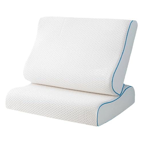 Neck Pillow, Memory Foam Pillow, 3-Point Support for More Comfortable Sleep. Suitable for Back and Side Sleepers.