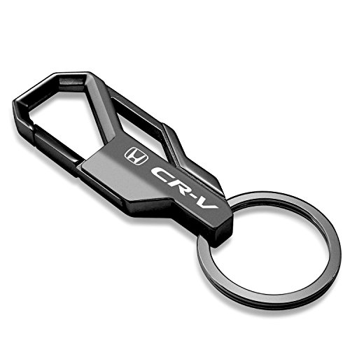 Ipick Image Compatible With Honda Cr-V Gunmetal Black Carabiner-Style Snap Hook Metal Key Chain #TOP18