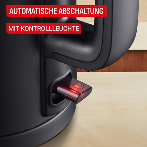 Tefal Thermo Protect elektrischer Wasserkocher, 1,5 Liter, sicher beim Berühren, doppelwandige Isolierung, automatische Abschaltung, Kontrollleuchte, abnehmbarer Kalkfilter, Schwarz, KO1408E0 4