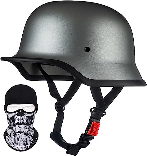 Casque de moto vintage demi-casque de style rétro allemand cruiser scooter XXL