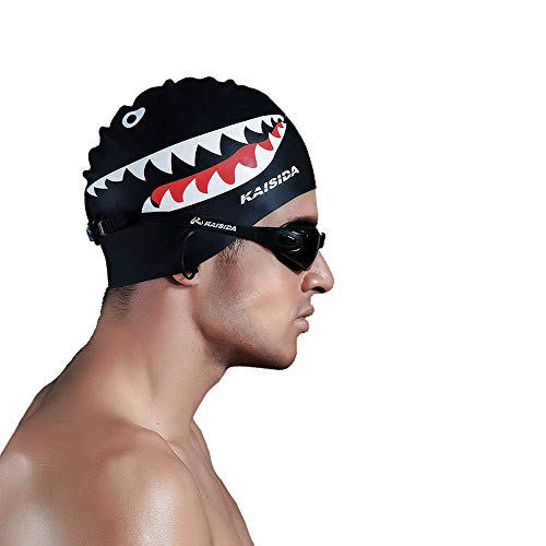 Etanf Silicone Swimming Cap for Men 
