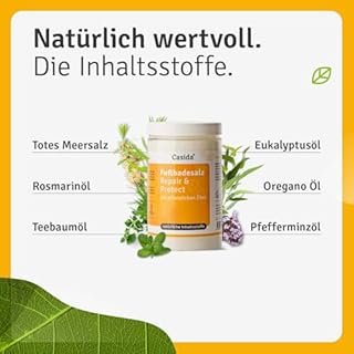 Casida - Sali da Bagno per Pediluvio Repair & Protect - per l'igiene e la cura di micosi e piede d'fungina - con oli vegetali - la qualità delle farmacie - 375g