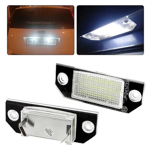 Luces matricula LED blanca 6500K para Ford Focus MK2 y C-MAX 2003-2008 2