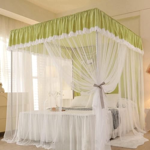 Moustiquaire lit 200x220cm contre les moustiques avec support fixe