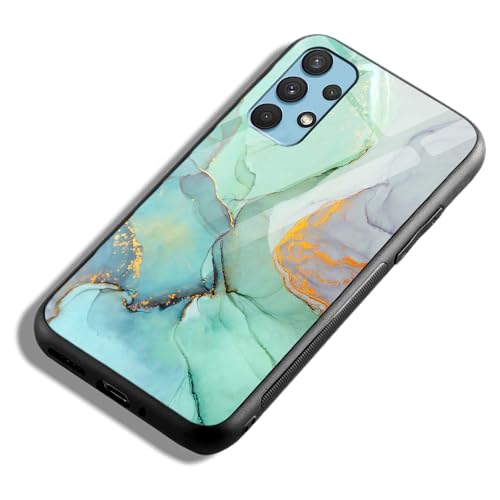 Image of COLORflow Back Cover Compatible with Samsung Galaxy A53 5G | Green Marble | Shockproof TPU Bumper Cover with Camera Protection Back Cover