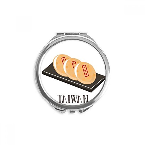 Miroir de poche rond maquillage portable voyage motif serpent soleil gâteau Taiwan