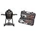 Char-Griller 16620 Akorn Kamado Kooker Charcoal Barbecue Grill and Smoker, Black with Cuisinart Grilling Set Char-Griller 16620 Akorn Kamado Kooker Charcoal Barbecue Grill and Smoker, Black with Cuisinart Grilling Set