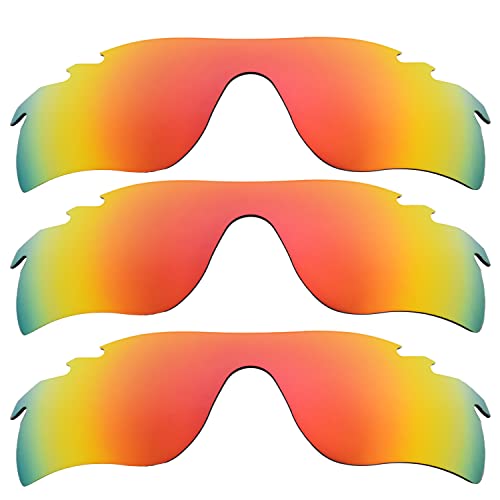 Verres polarisés Oakleys Radarlock Path ventilés lot de 3 en rouge taille unique