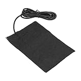 Yosoo Portable Heating Pad, USB Heating Pad 10x15cm, 60, Black, Carbon Fiber, Foldable Design, Cordless, for Home and Office Use
