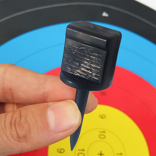 10 Stück Ziel Nagel Wiederverwendbare Zielpapiernadeln zum Schießen Verlängern,Bogenschießen Zielnägel Bogensport Zubehör für Bogenschießen Wettkampf