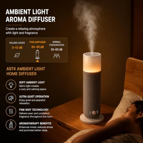 Image of SCENTYFY by STARQ Lumis Smart Air Scent Diffuser, Waterless Aroma Machine with Cold Atomization, Ultra Quiet No-Heat Technology for Home, Office, Gym & Hotel with 100ml Starter Perfume