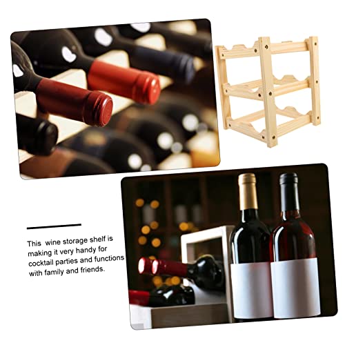 Estante de Madera para Botellas de Vino Mikinona Beige miniatura 5