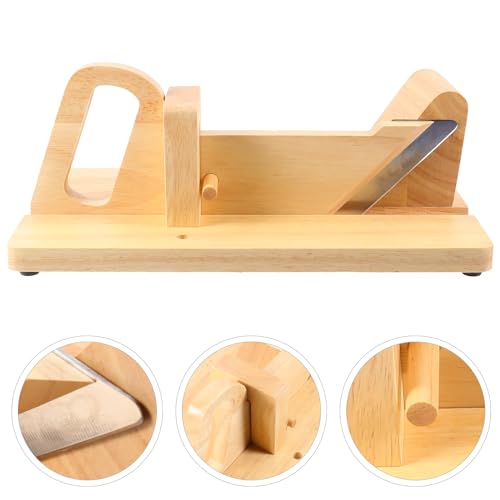 HEMOTON 1Pc ham Cut Manual Sausage Cutter Sausage Cutter Slicer Ground Italian Sausage Guillotine Salami Slicer Meat Grilling Cheese Household Sausage Dicer hot Dog Steel Wooden - Image 3