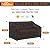 NettyPro Patio Sofa Cover Waterproof Heavy Duty Outdoor Couch Furniture 3 Seater Daybed Cover, 66" Wx 35" Dx 35" H, Black