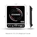 Cosmo Portable Electric Induction Cooktop with Rapid Heating, Sensor LED Display, Safety Lock, Energy Efficient Countertop Stove Single Burner, 1800-Watt, COS-YLIC1