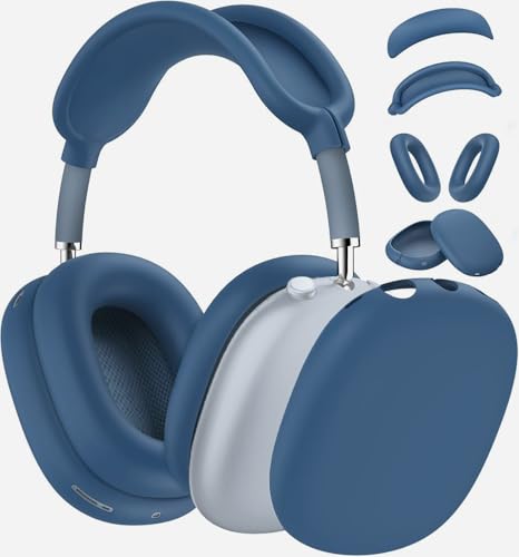 AirPods Max�w�b�h�t�H���p�V���R���P�[�X�J�o�[ 4�C��1 �C���[�J�b�v�J�o�[ AirPods Max USB-C(2024/2020)�p �A�N�Z�T���[ �V���R���v���e�N�^�[ �u���[