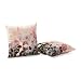 NJHarvests Throw Pillow Covers Set of 2|Decorative Pillow|Accent Decor|Sofa Couch Bed Throw Pillows Covers|Cushion Covers|Pillow Cases|Nordic Style Geometric Pattern Pink Rose Gold Pillow Cover 18x18