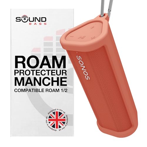 Housse Sonos Roam 2 rouge pour protéger votre musique en randonnée et camping