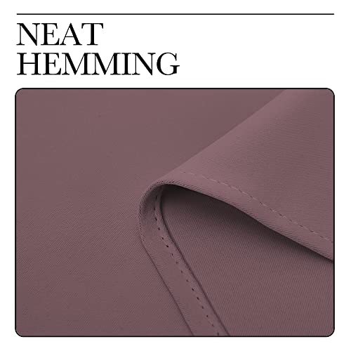 Image of NICETOWN Dry Rose Blackout Curtains 90 inch Long for Office, 55 inch Wide, 2 Pieces, Dining Room, Guest Room, Sound Reducing Heat and Cold Block Curtain Panels for Modern Room Decorative
