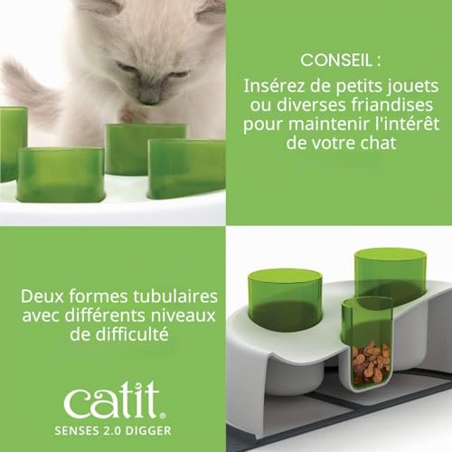 Catit Senses 2.0 Pelle pour litière de chat ergonomique et durable