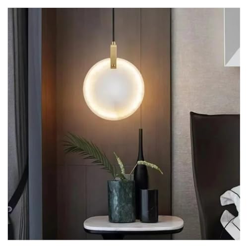 Lustres de plafond LED en marbre véritable et suspensions de luxe 15cm