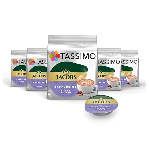 Tassimo Kapseln Jacobs Cappuccino Choco, 5 x 8 Pads, 40 Kaffeekapseln