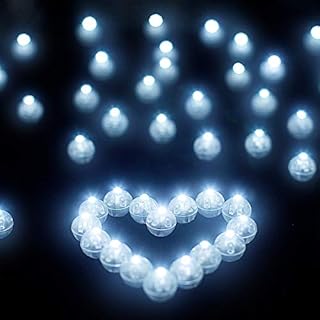 Libershine 100PCS Balloon Lights, Individual Wireless Round Mini LED Ball Lamps For Paper Lanterns/ Balloons /Home/ Wedding /Birthday/Party Decoration (White)