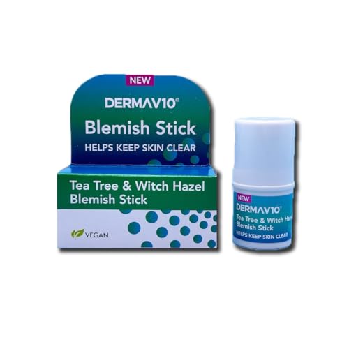 Healthpoint Derma V10 Blemish Stick Tea Tree And Witch Hazel For Clearer Skin Calming And Soothing Minimises Spots Pimples And Blemishes Reduces Redness For Acne Everyday Use Vegan Friendly