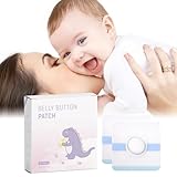 Baby Belly Navel Patches, Waterproof Cotton Pads for Baby Belly Button, Infant Umbilical Patch, Belly Button Patch for Baby Newborn, 8×8cm, 10 Pcs
