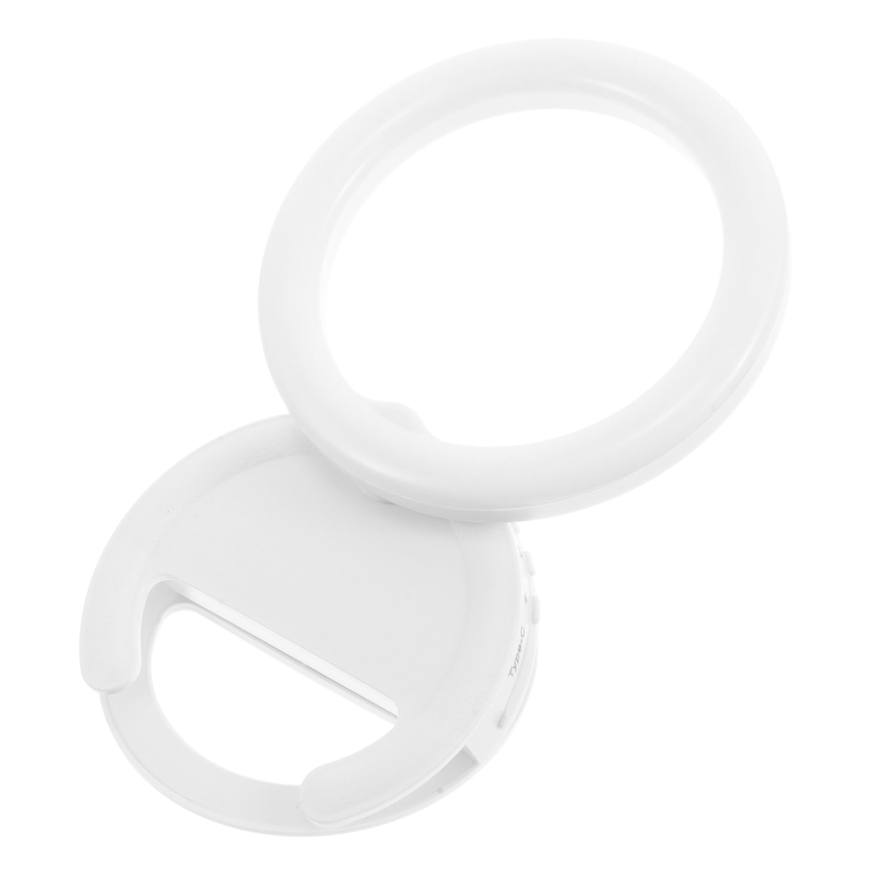 Tofficu Rechargeable Clip Selfie Ring Light for Phone Brightness Levels Portable Design for Makeup Photography and Outdoor Video Recording