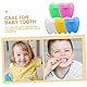 Amosfun 20er Set MilchzäHne Box - Kinder Zahnaufbewahrungsbox Mit AufhäNgung - Bunte Zahnbox FüR MilchzäHne - Tragbar Und Platzsparend - Pp Material - 2.7 X 1.78 X 1.68 Cm