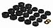 Prothane 6-115-BL Black Crew Cab Body Mount Kit