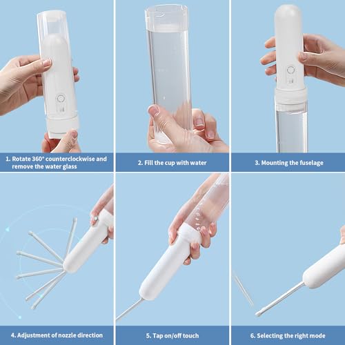 METICPLY Portable Bidet, Efficient Handheld Travel Bidet, IPX6 Waterproof 3 Modes Switching Removable Nozzle 180°Adjustable Angle 320ML Kettle, Rechargeable Smart Men Women Personal Hygiene Cleaner — view 3