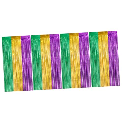 Cortina de borlas puerta fiesta y guirnalda nupcial para transformar la decoración del muro 2