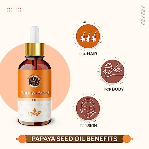 Image of Crysalis Papaya Seed Pure Carrier Oil (Carica Papaya) Cold Pressed Carrier Oil - 30ML