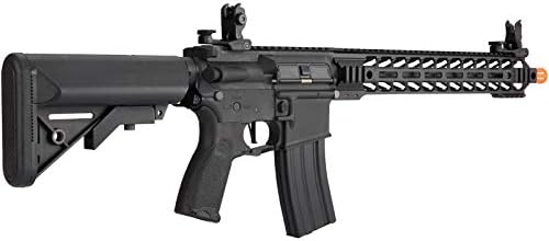 Lancer Tactical Enforcer Hybrid Gen 2 Battle Hawk 14" Airsoft AEG Rifle HIGH FPS Black 395 FPS