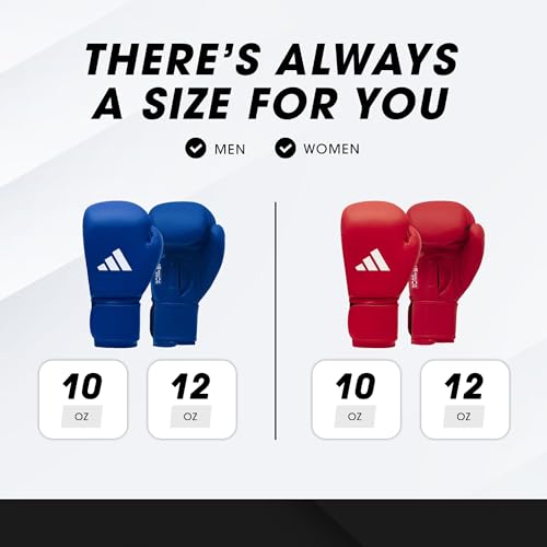Image of adidas Unisex's AIBA Approved Competition Boxing Gloves (Red, 10oz)