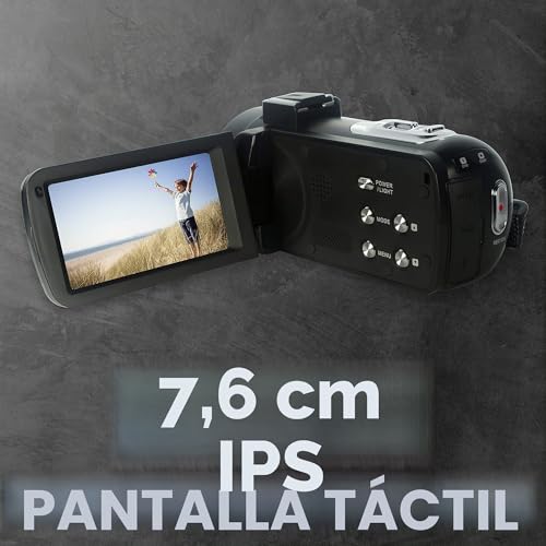 Videocámara Realimove CC2700 de color negro con pantalla táctil de 3" y zoom digital 18X 2
