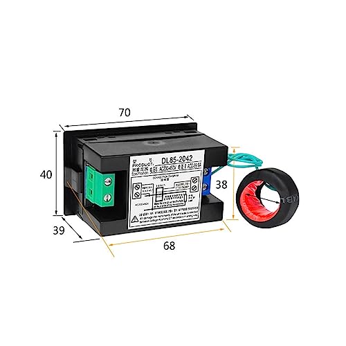 Voltmètre numérique CA et ampèremètre 220V 380V avec transformateur de courant split