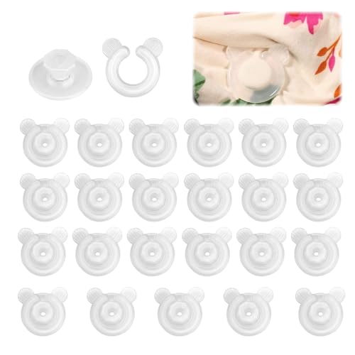 GUOYOU 24 Pièces Couette Clips,Clip Couette Attache Couette Housse Antidérapantes Pince Couette Housse de Couette Clips pour Garder la Couette en Place,pour...