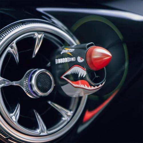 Image of P-40 Warhawk Car Air Freshener, P-40 Warhawk Creative Propeller Car Decor, Vent Clip,Car Accessories for Men, With Spinning Propeller (One size, Tig)