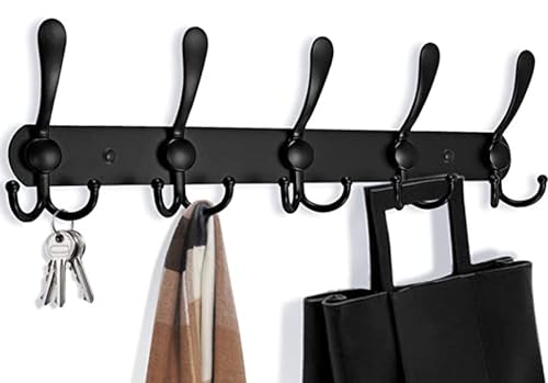 La mejor selección de Ganchos para colgadores los más recomendados. 42 Perchero de Pared,Ganchos Abrigos de Alta Resistencia,Capacidad de Carga 11LBS,Diseño de Tres Ganchos y Bordes Redondeadas,Colgador para Pared Gruesa,para...